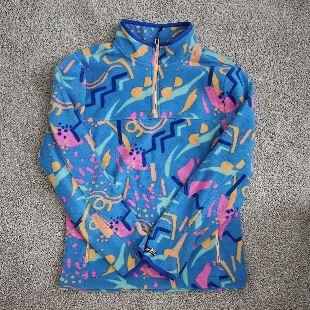 NWT Men's Chubbies The Apres Party Low Pile Quarter Zip Fleece